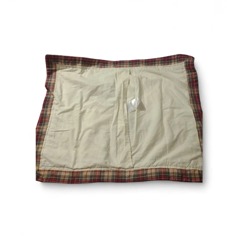 VTG JCPenney Home Collection Varsity Football Plaid‎ Pillow Sham 30x24 Unisex